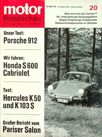 Motor Rundschau 20/1965